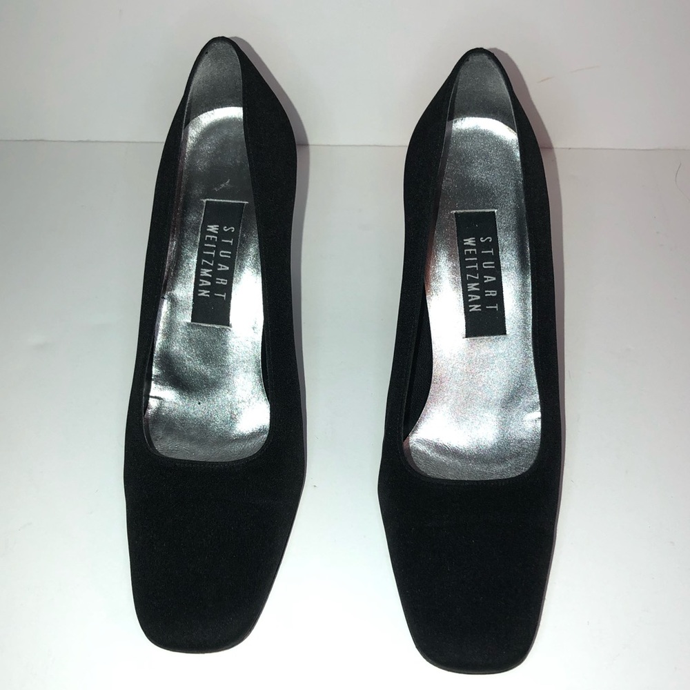 Stuart Weitzman Black Pumps Block Heel size 8